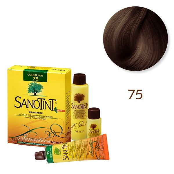 Tinte Vegetal 75 Castaño Dorado Sensitive Sanotint