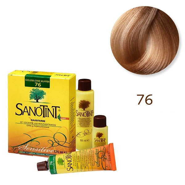 Tinte Vegetal 76 Rubio Ámbar Sensitive Sanotint