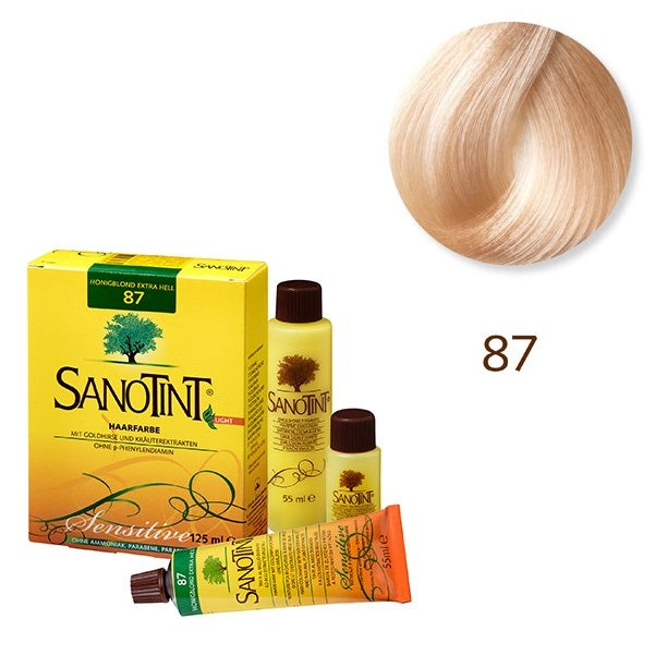 Tinte Vegetal 87 Rubio Dorado Intenso Sensitive Sanotint