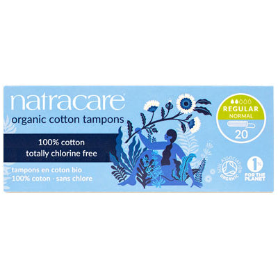 Tampones Ecológicos Regular sin Aplicador Natracare
