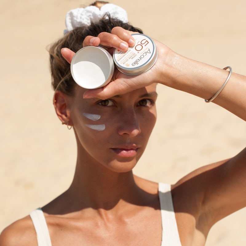 Crema Solar Sólida SPF50+ Filtro Mineral Acorelle