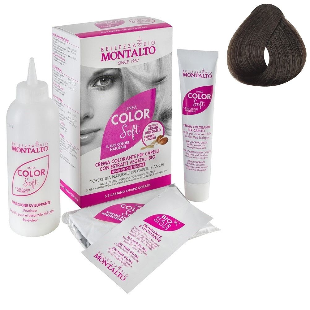 Tinte Vegetal Color Soft 4.0 Castaño Oscuro Montalto Belleza Bio 135 ml
