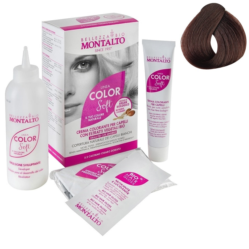 Tinte Vegetal Color Soft 4.5 Castaño Caoba Montalto Belleza Bio 135 ml