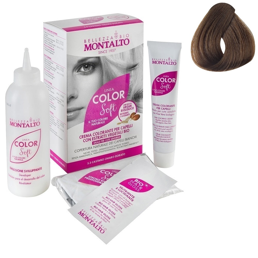 Tinte Vegetal Color Soft 6.0 Rubio Oscuro Montalto Belleza Bio 135 ml