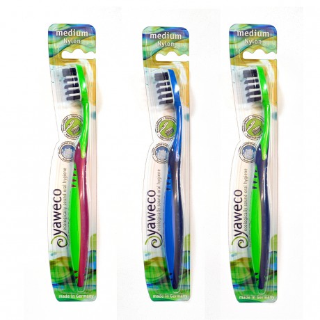 Cepillo Dental Ecológico Nylon Medium Yaweko