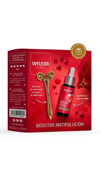 Aceite Facial Reafirmante con Roller Facial de Regalo Weleda