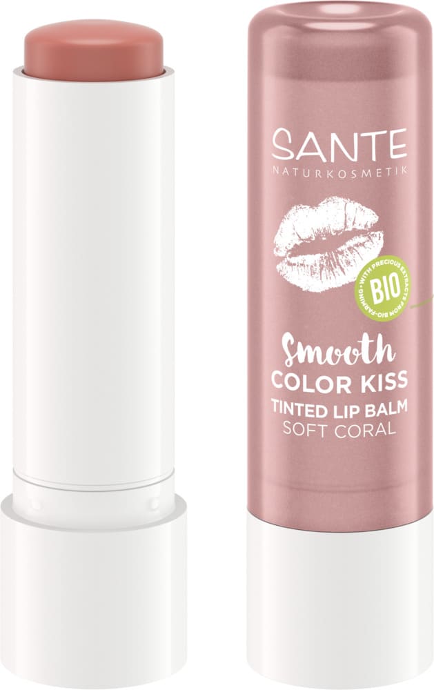 Bálsamo Labial Color Kiss 01 Soft Coral Sante