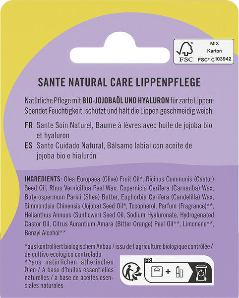 Bálsamo Labial Cuidado Natural Sante