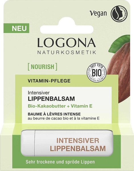 Bálsamo Labial Nutrición Intensa Manteca de Cacao Logona
