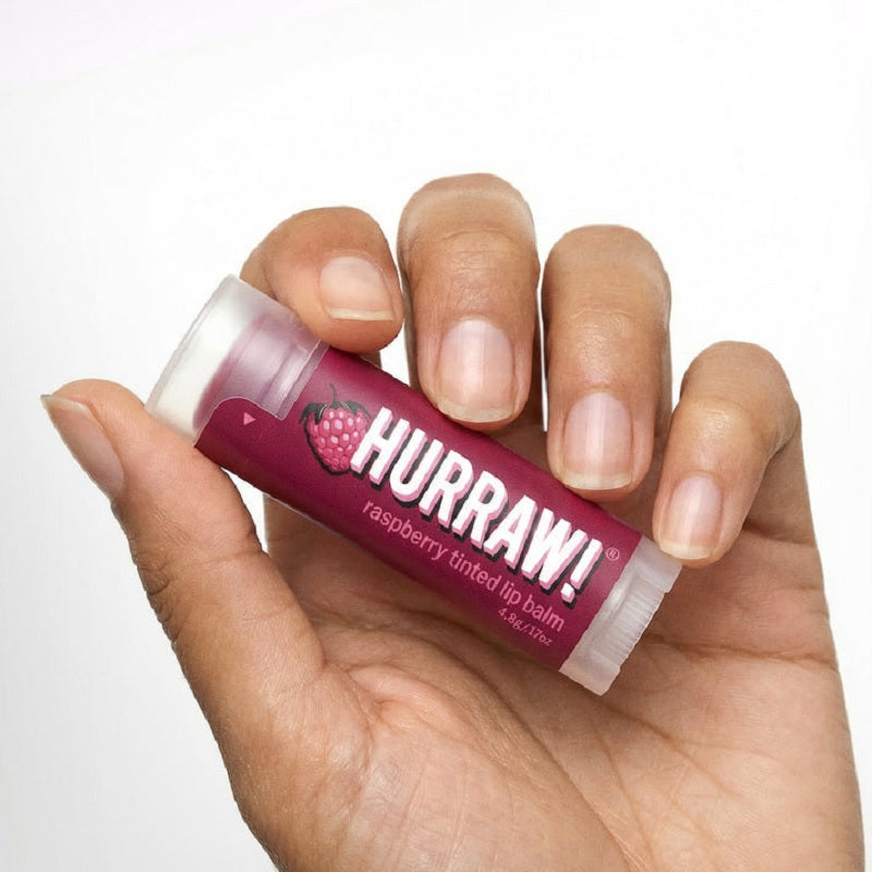 Bálsamo Labial con Color Frambuesa HURRAW!