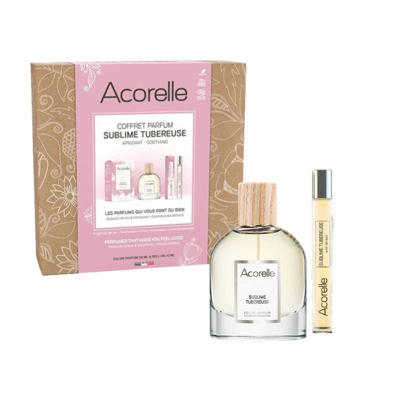 Caja Eau de parfum Sublime Tubéreuse + roll-on regalo Acorelle