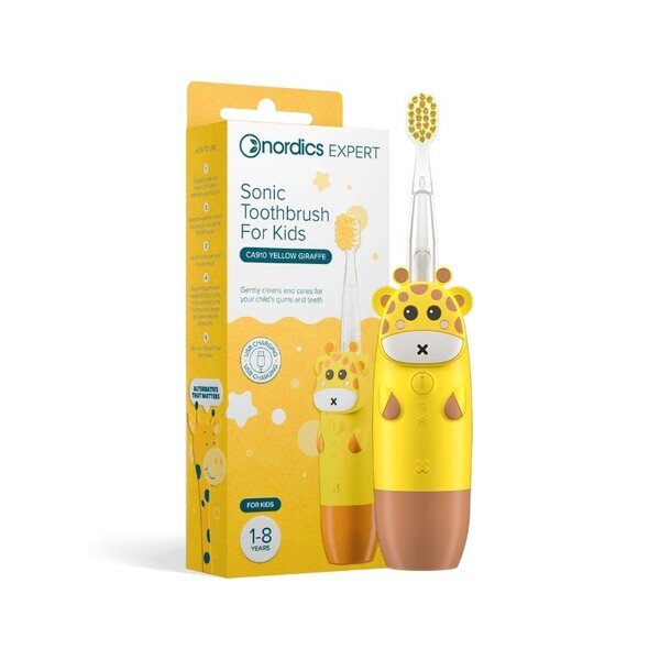 Cepillo Eléctrico Sónico Infantil Jirafa USB Nordics