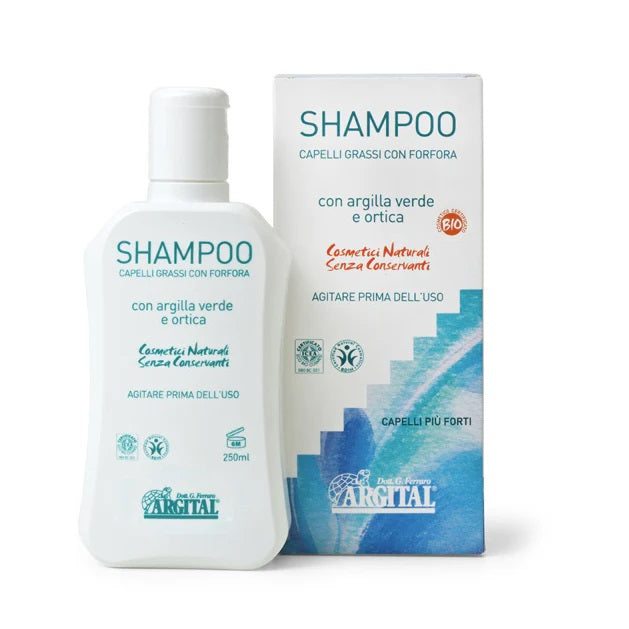 Champú Cabello Graso Arcilla Verde y Ortiga Bio Argital