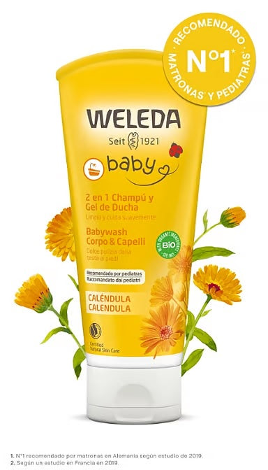 Champú Gel Ducha Caléndula Bebé Weleda
