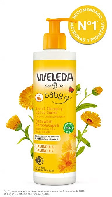 Champú Gel Ducha Caléndula Bebé Weleda