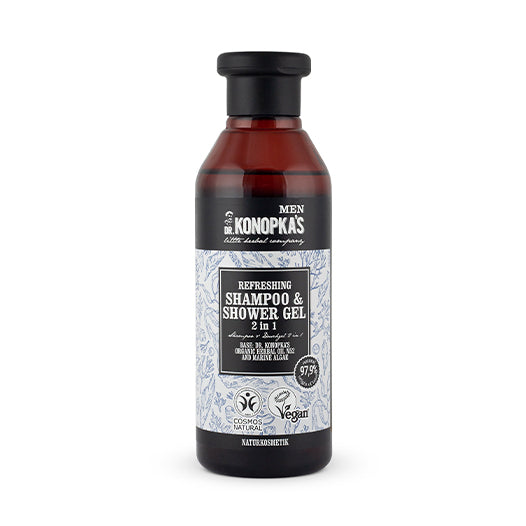 Champú y Gel de Ducha Refrescante 2 en 1 Dr. Konopka's
