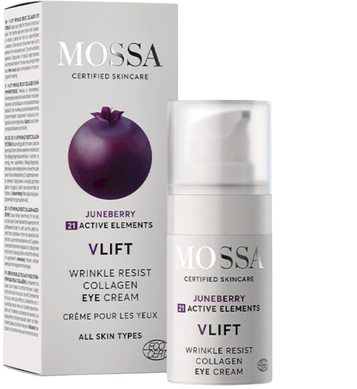 Contorno de Ojos Antiarrugas con Colágeno V-LIFT Mossa