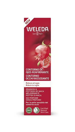 Contorno de Ojos Reafirmante de Granada y Péptidos de Maca Weleda