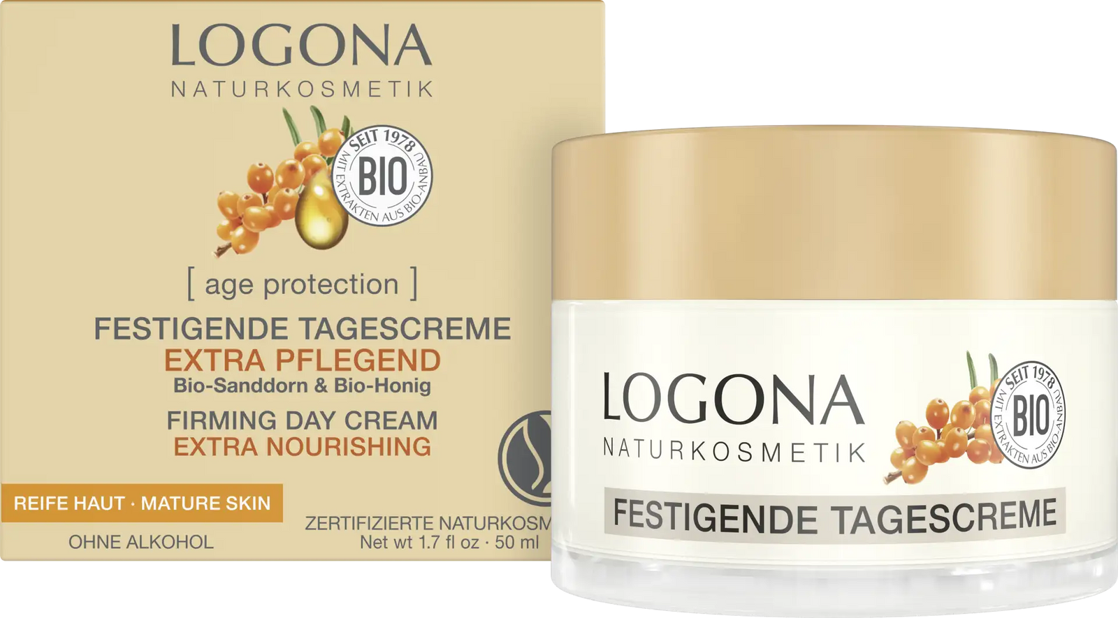 Crema de Día Reafirmante Ultra Nutritiva Age Protection Logona