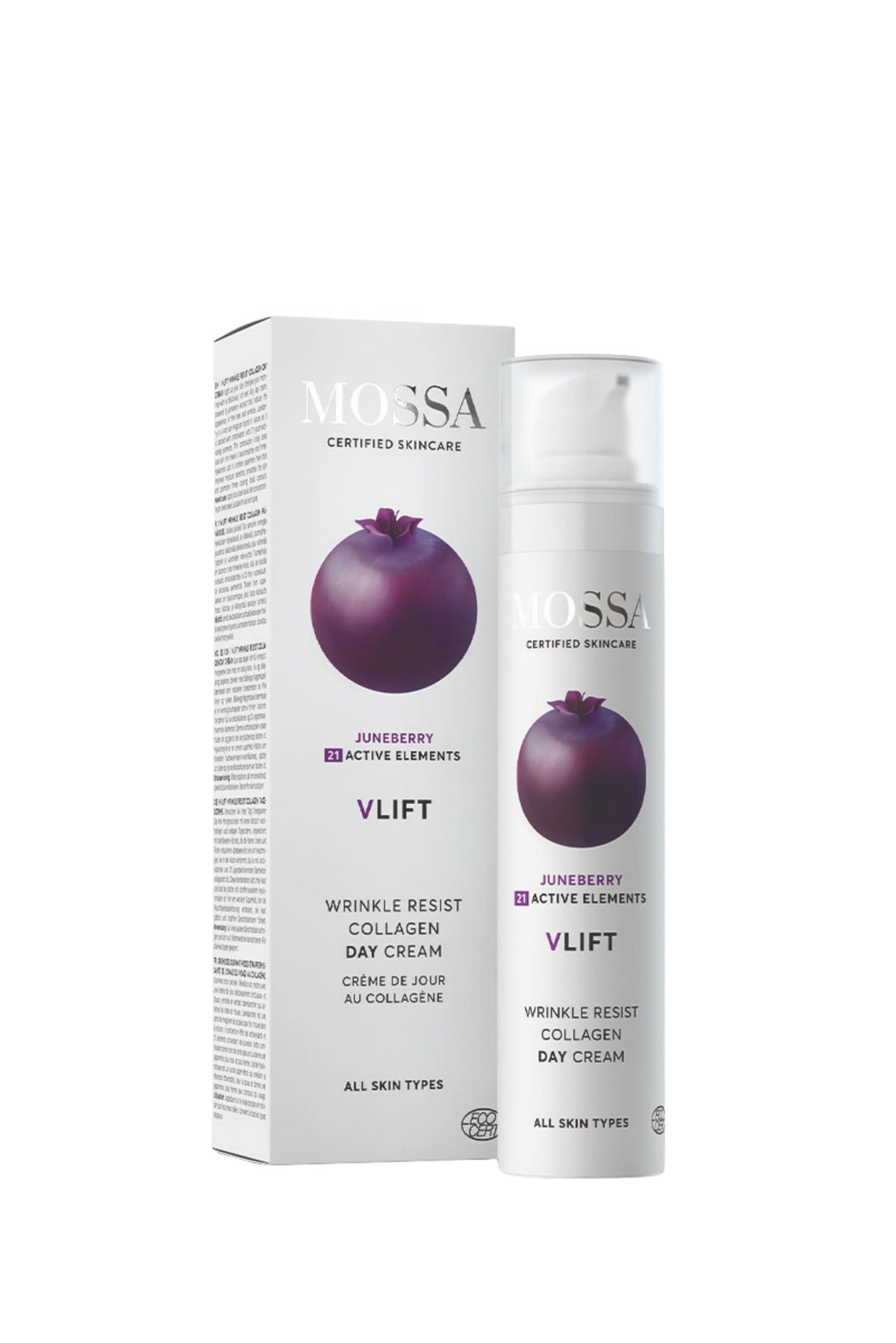 Crema de Día con Colágeno Antiarrugas V-Lift Mossa