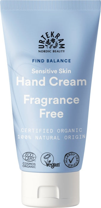 Crema de Manos para Piel Sensible Sin Perfume Urtekram