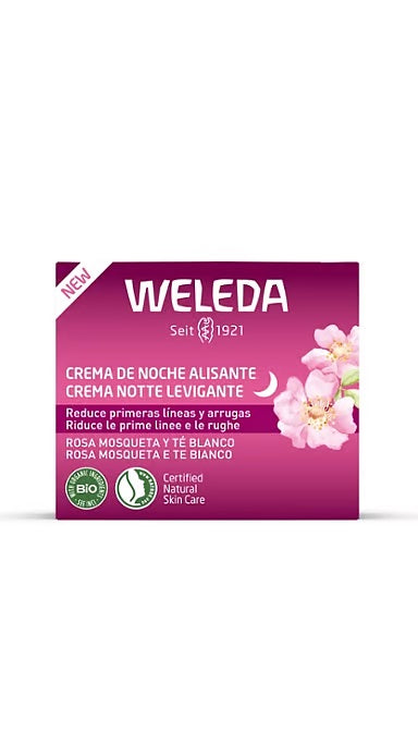 Crema de Noche Alisante Rosa Mosqueta &amp; Té Blanco Weleda