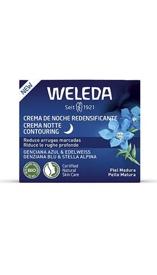 Crema de Noche Redensificante de Genciana Azul y Edelweiss Weleda