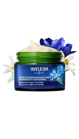 Crema de Noche Redensificante de Genciana Azul y Edelweiss Weleda