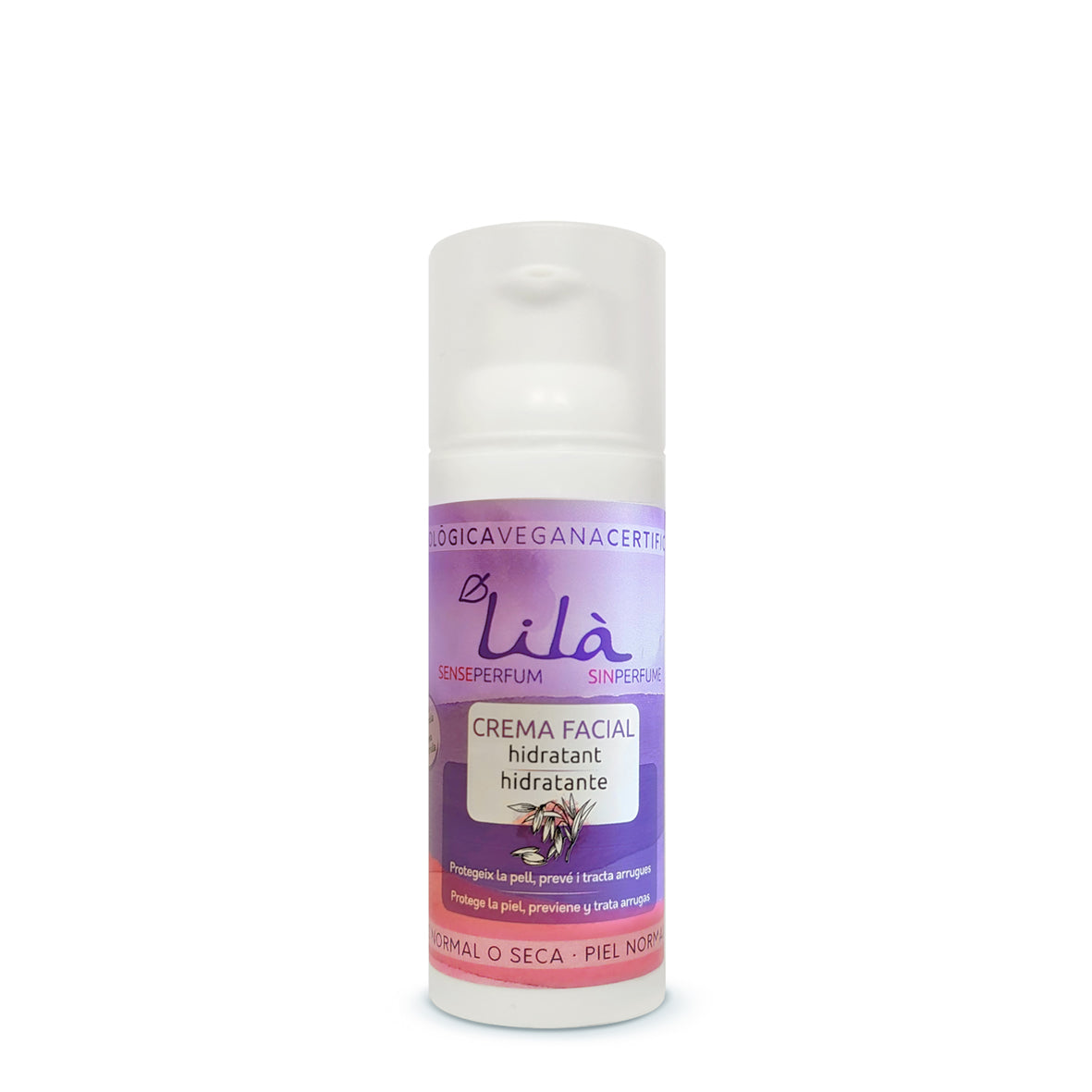 Crema Facial Hidratante Sin Perfume Lilà Cosmètics