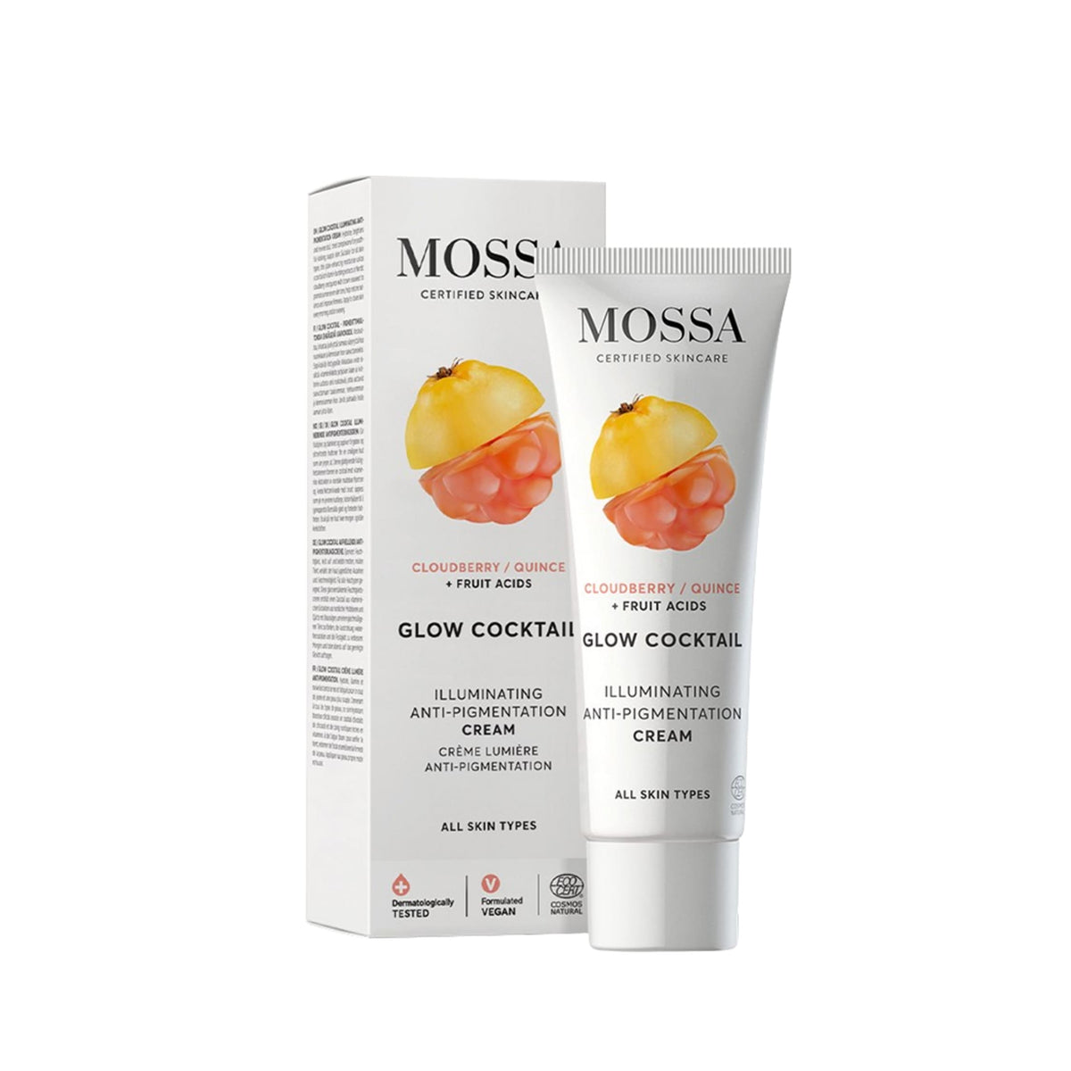 Crema Iluminadora Antipigmentación Glow Cocktail Mossa