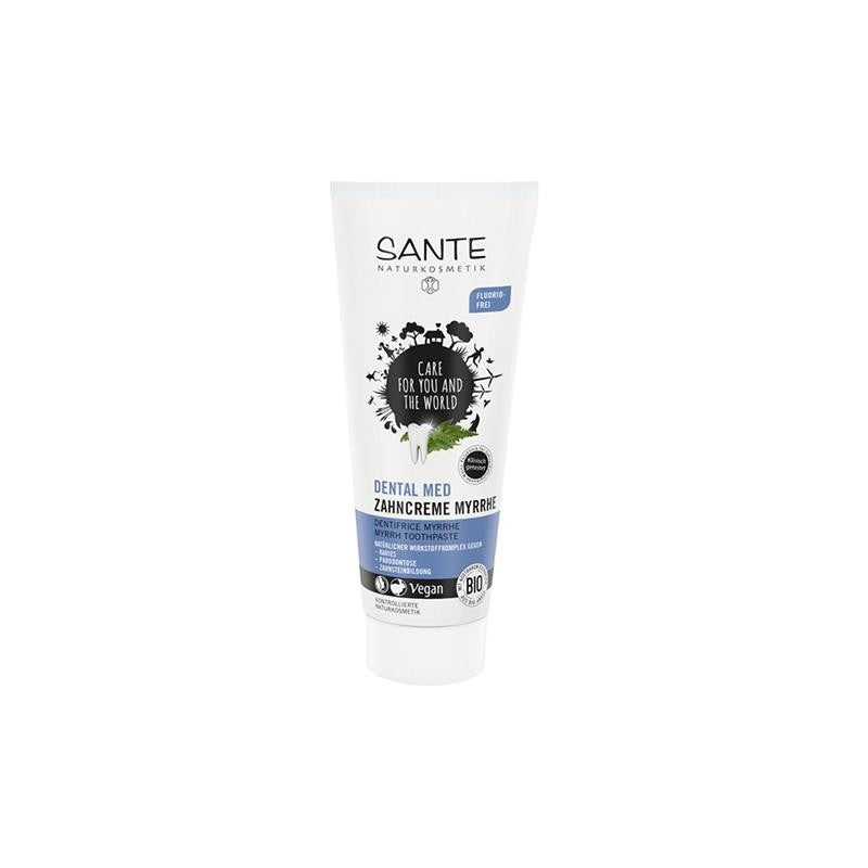 Dentífrico Mirra y Té Verde Bio Sin Flúor Sante