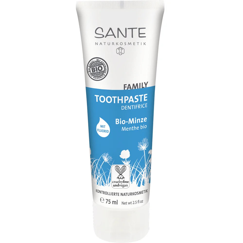 Dentífrico de Menta Orgánico con Flúor Sante