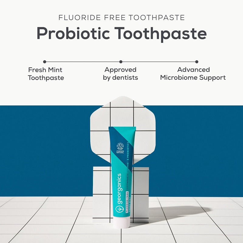 Dentífrico sin Flúor de Prebióticos y Probióticos con Hidroxiapatita Georganics