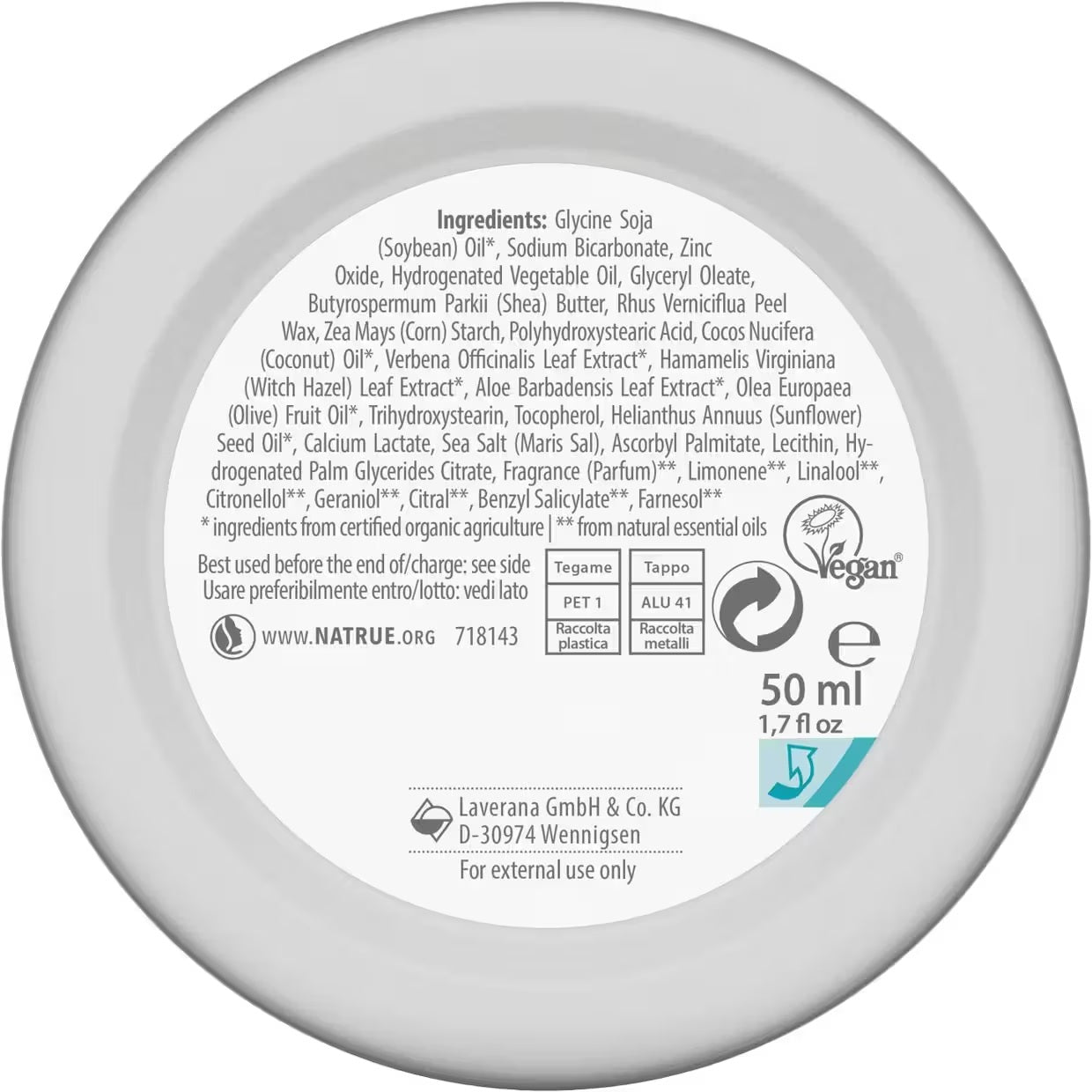 Desodorante Natural Crema 48h Basis Sensitiv Lavera