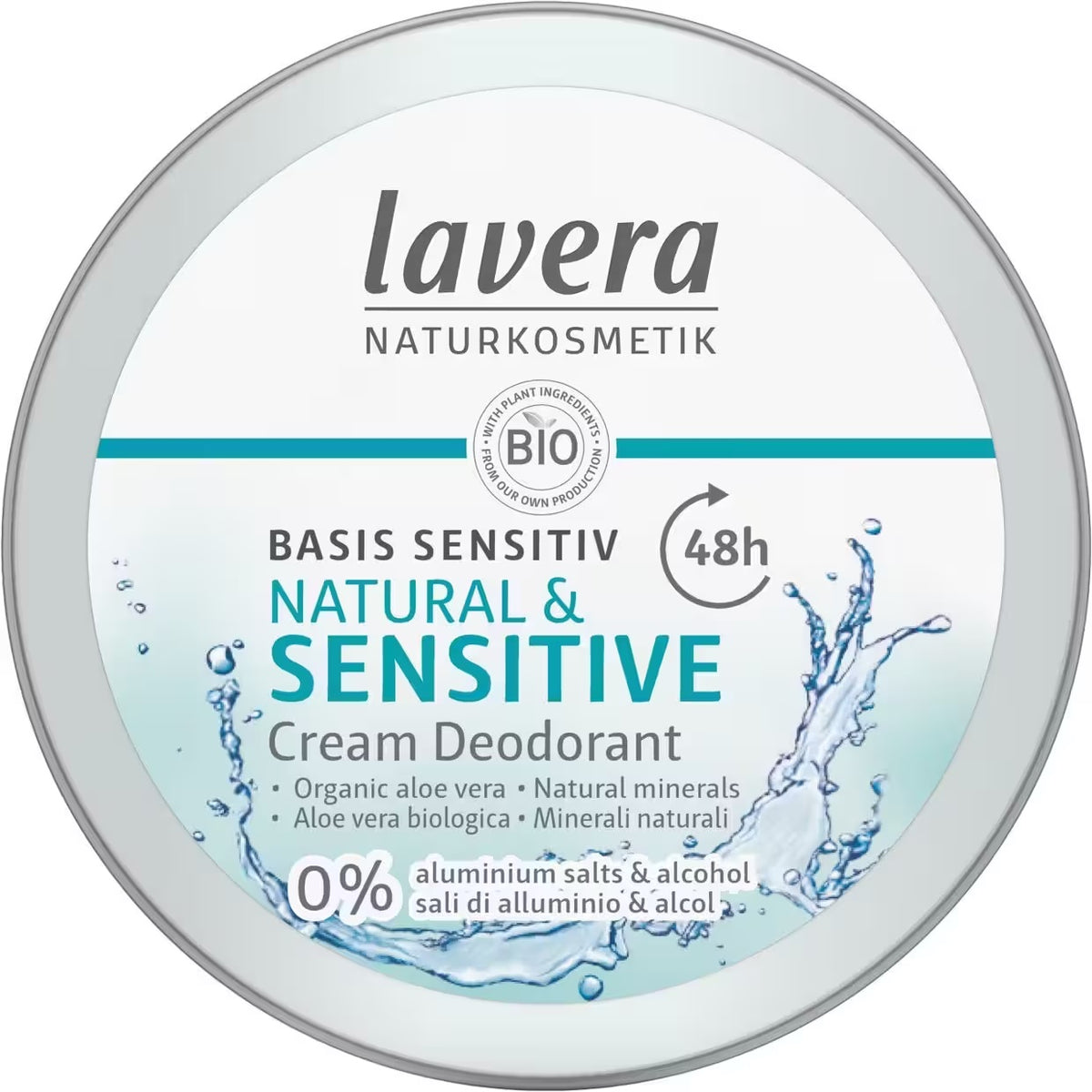 Desodorante Natural Crema 48h Basis Sensitiv Lavera