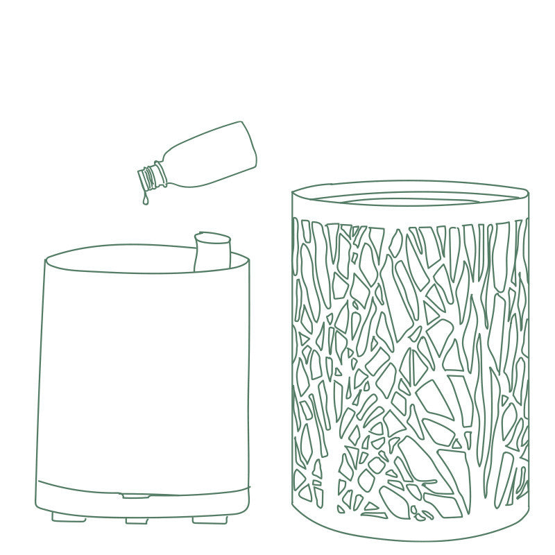 Difusor Ultrasónico de Aceites Esenciales Symra Galeo