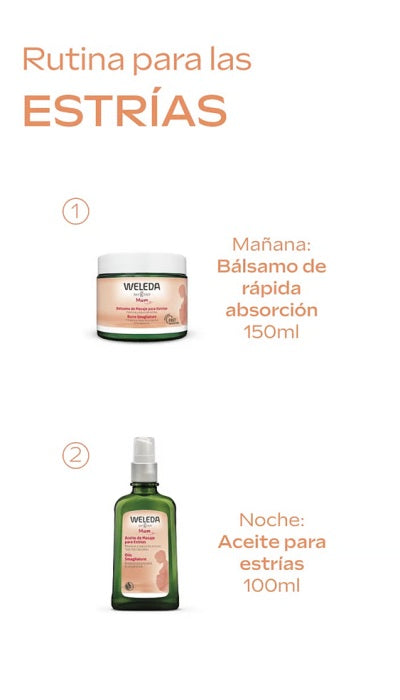 Dúo Rutina de Masaje para Estrías Weleda