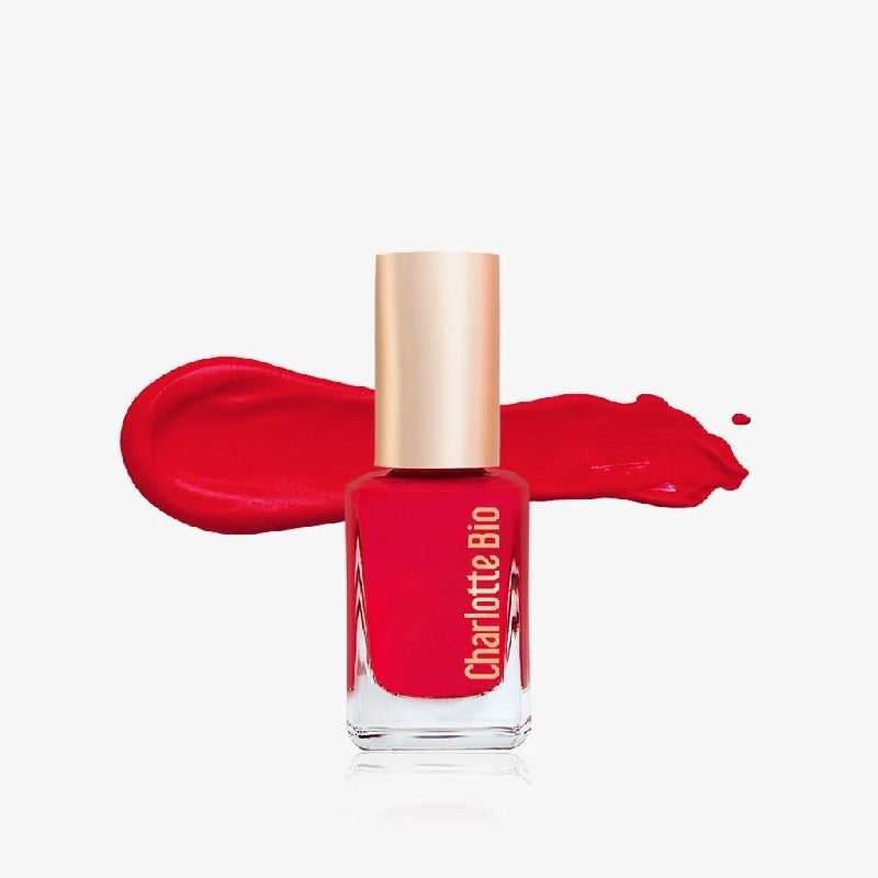 Esmalte de Uñas Rojo Coral Vegano y Ecológico Charlotte Bio