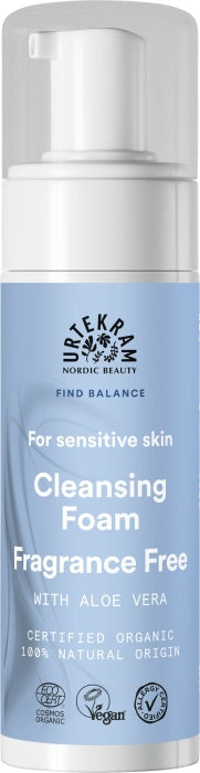 Espuma Limpiadora para Pieles Sensibles Sin Perfume Urtekram