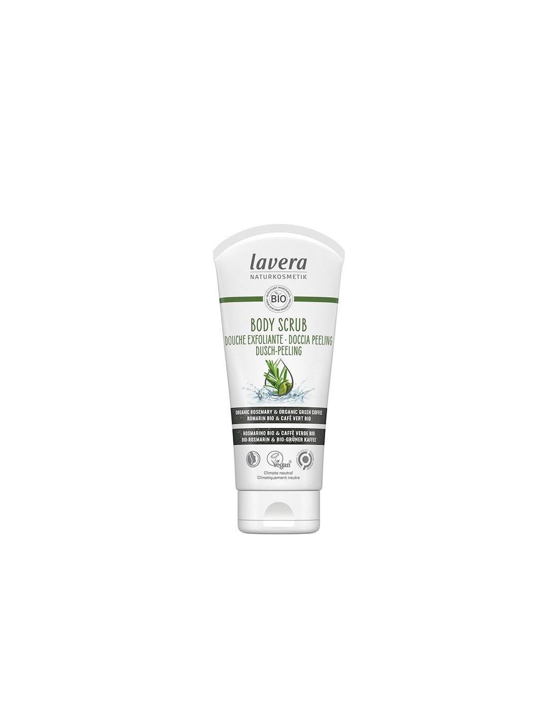 Exfoliante Corporal Café Verde &amp; Romero Bio Lavera