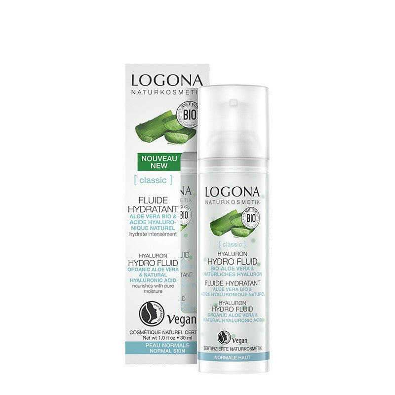 Fluido Hidratante Aloe Vera &amp; Ácido Hialuronico Logona