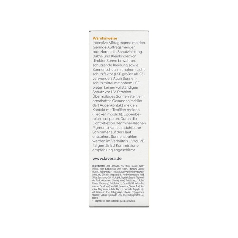 Fluido Solar Facial Sensitiv SPF 50 Lavera