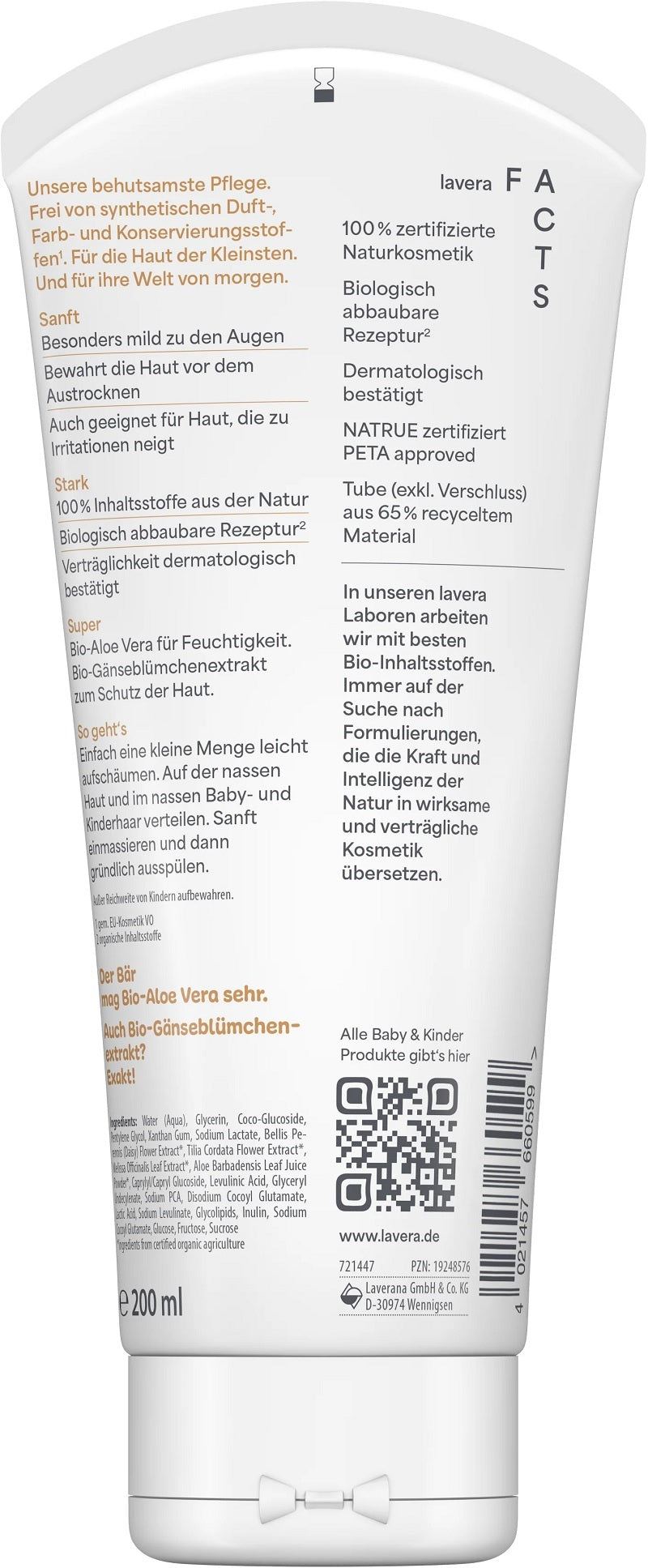 Gel Ducha y Champú Bebé Lavera