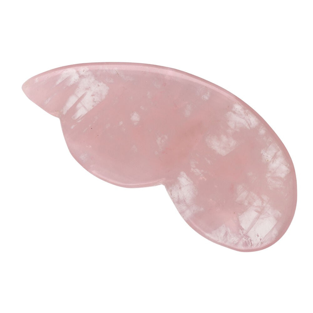 Masajeador Gua Sha Cuarzo Rosa Calabaza