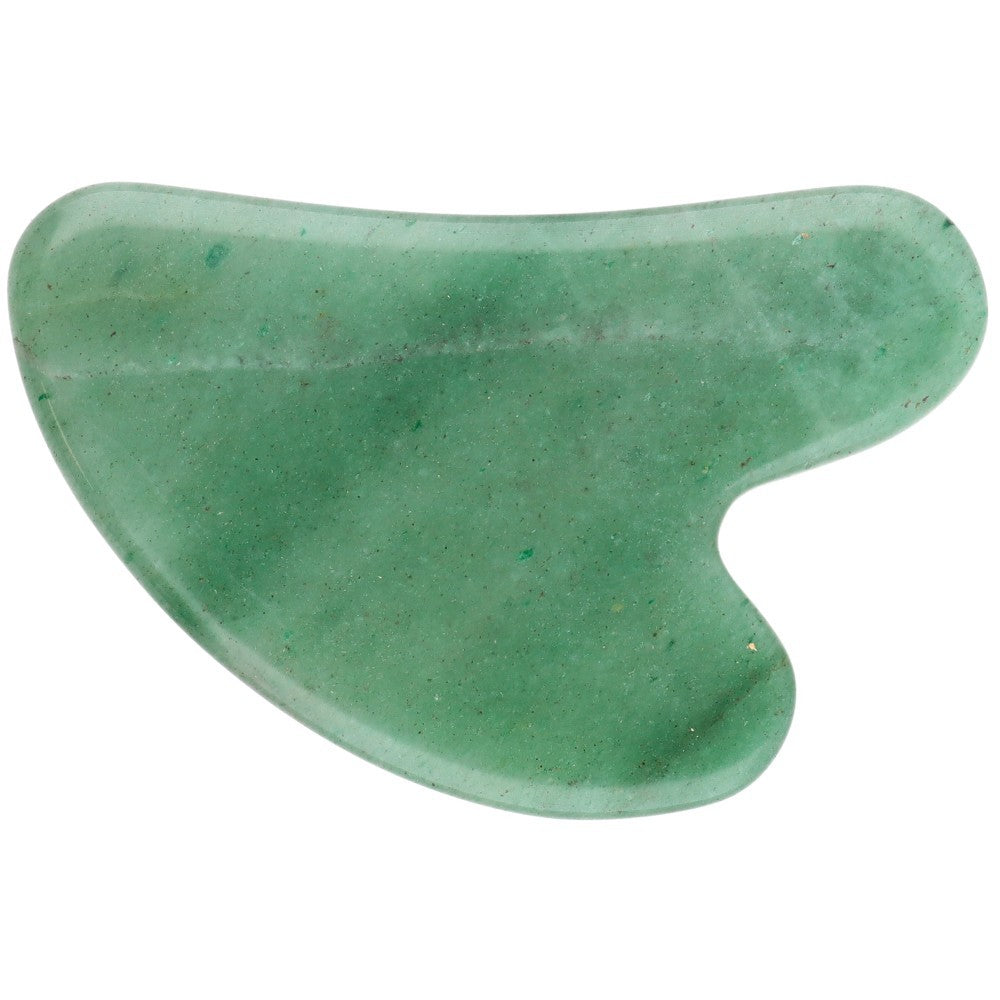 Masajeador Gua Sha de Cuarzo Verde