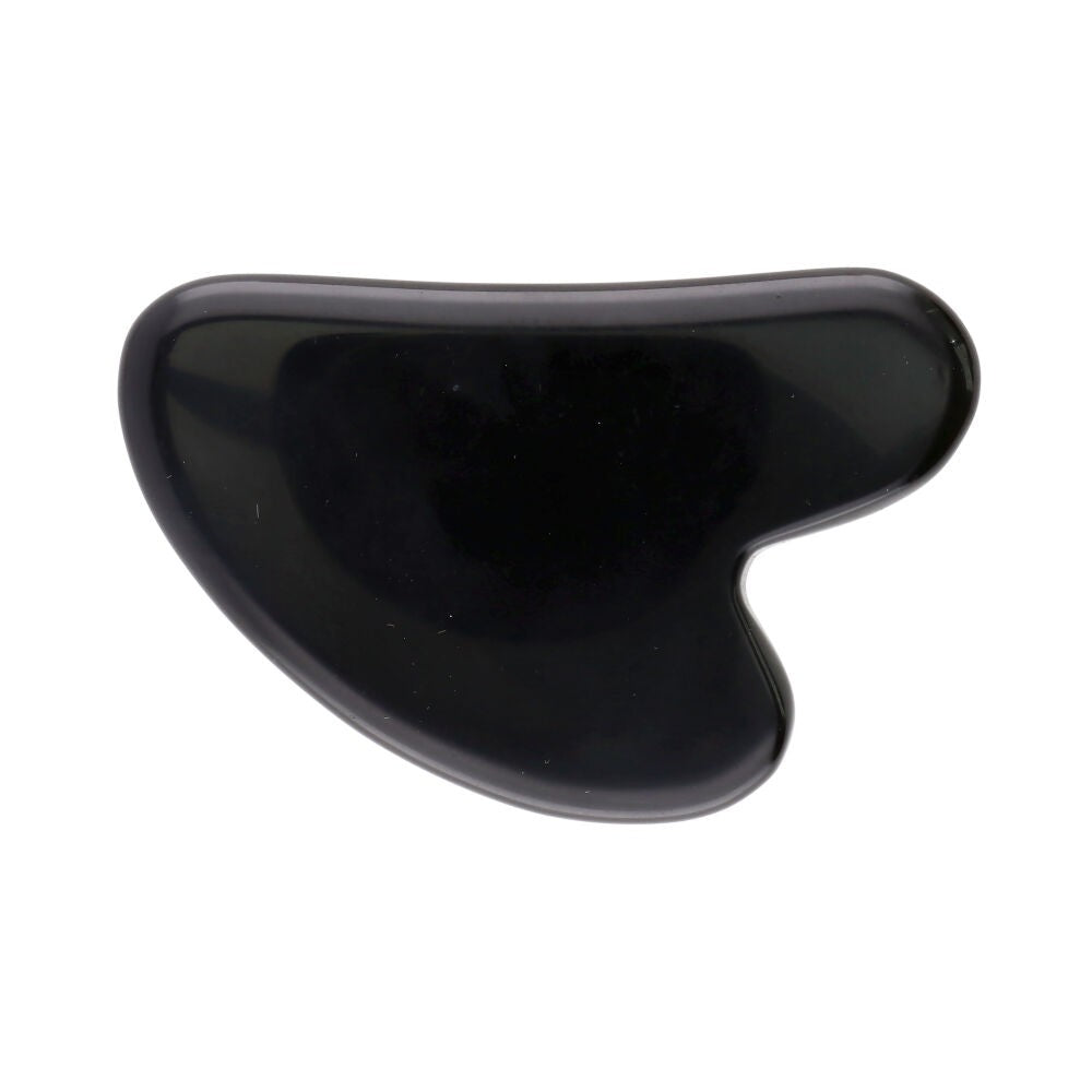 Masajeador Gua Sha de Obsidiana