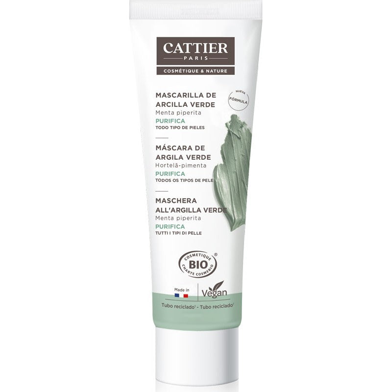 Mascarilla Arcilla Verde Piel Mixta y Grasa Cattier