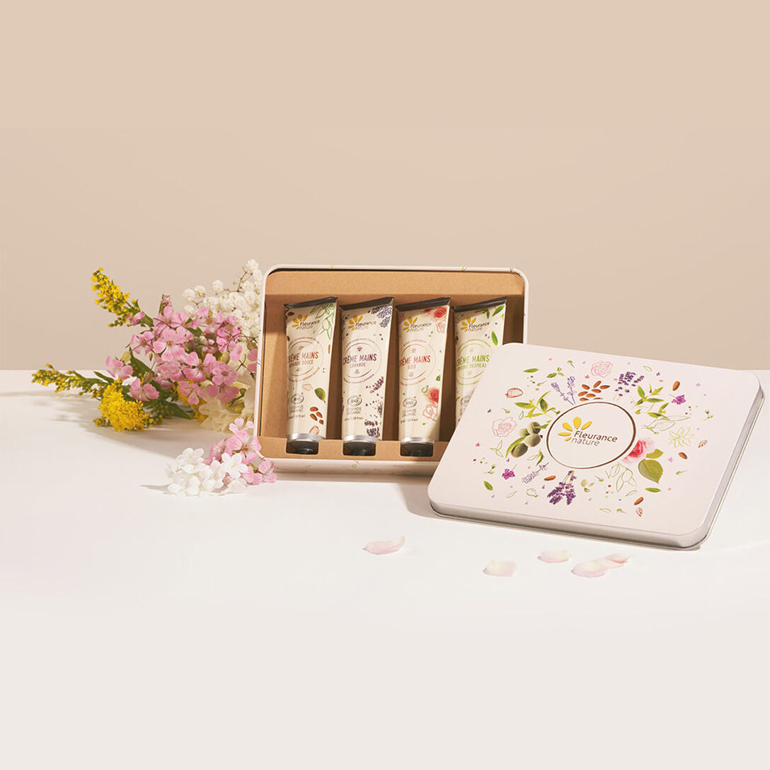 Pack Crema de Manos en Cofre Beige Fleurance Nature