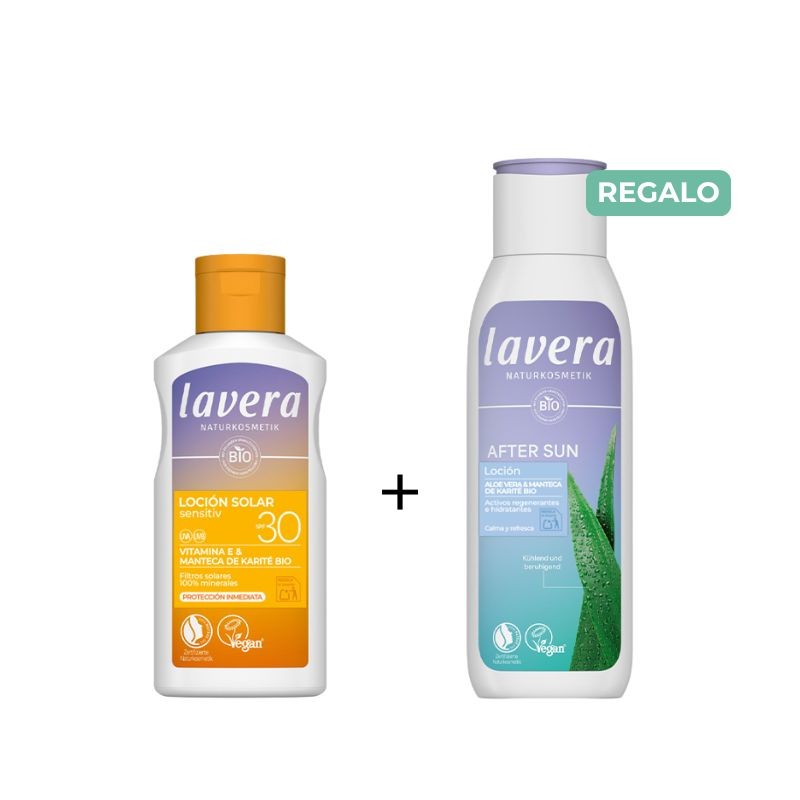 Pack Loción Solar Sensitve SPF 30 + Regalo After Sun Lavera
