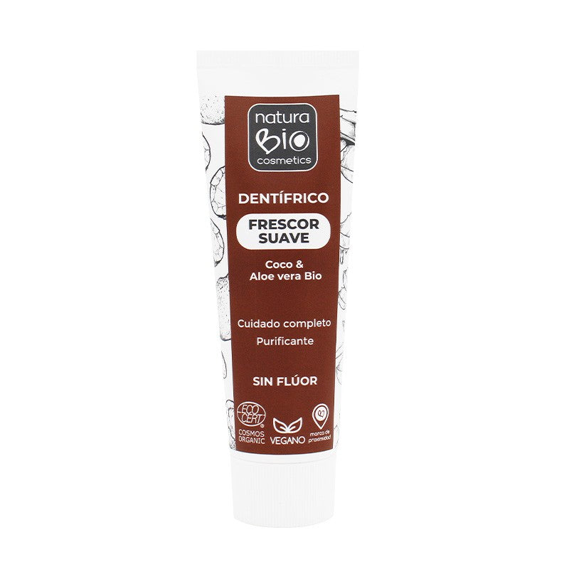 Pasta de Dientes Frescor Suave con Coco y Aloe Vera NaturaBio